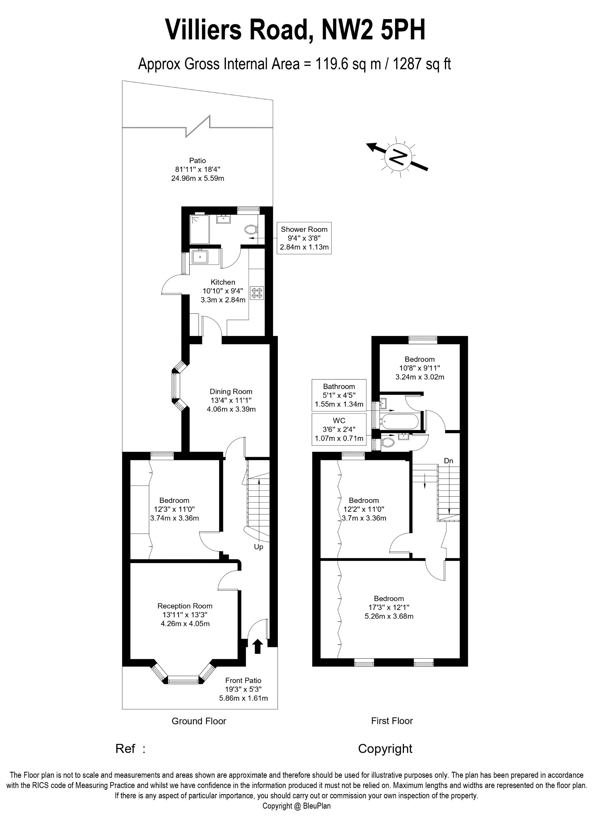 Villiers Road floorplan